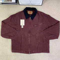 Contrasting color collar jacket