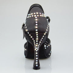 Women's Leatherette Customized Heel Ballroom Dance Shoes Salsa Latin Dance Shoes