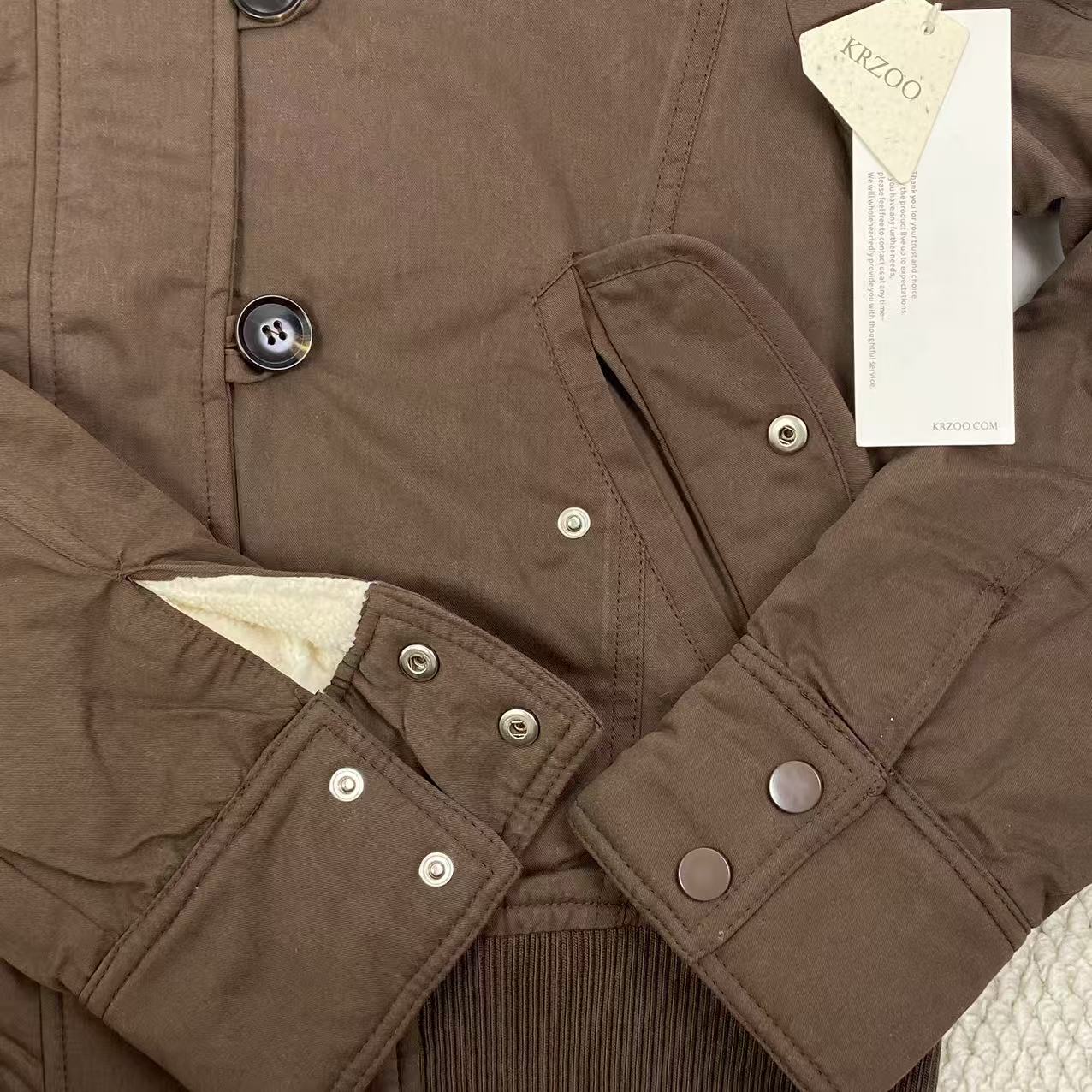 Down-lined hooded jacket short coat