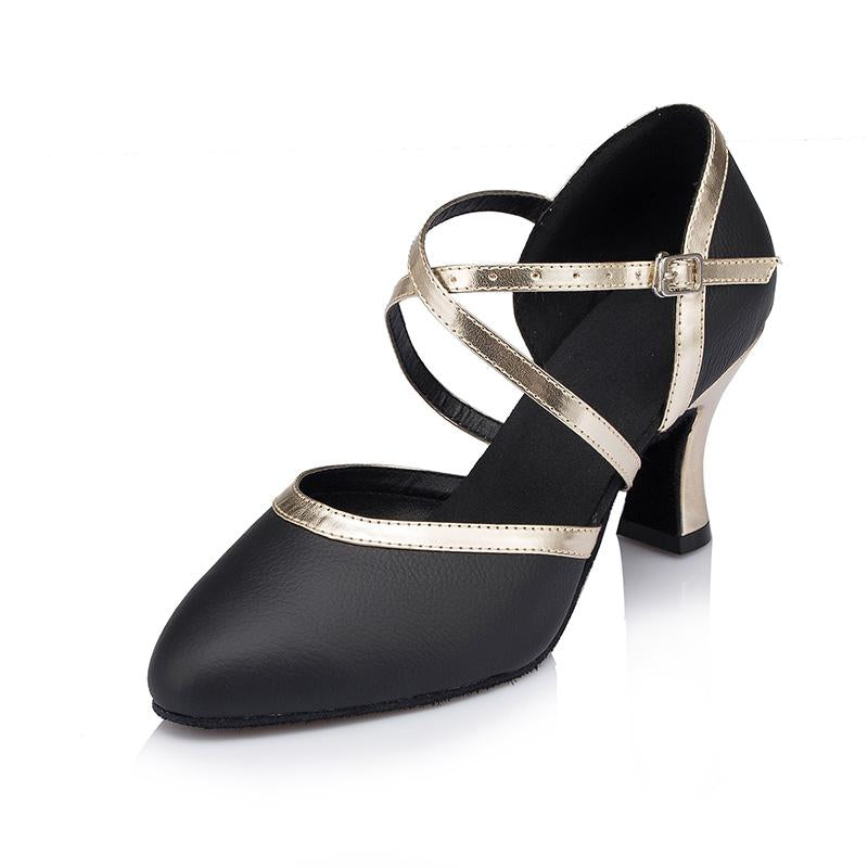Women's Real Leather Customized Heel Ballroom Dance Shoes Modern Shoes Wedding Shoes