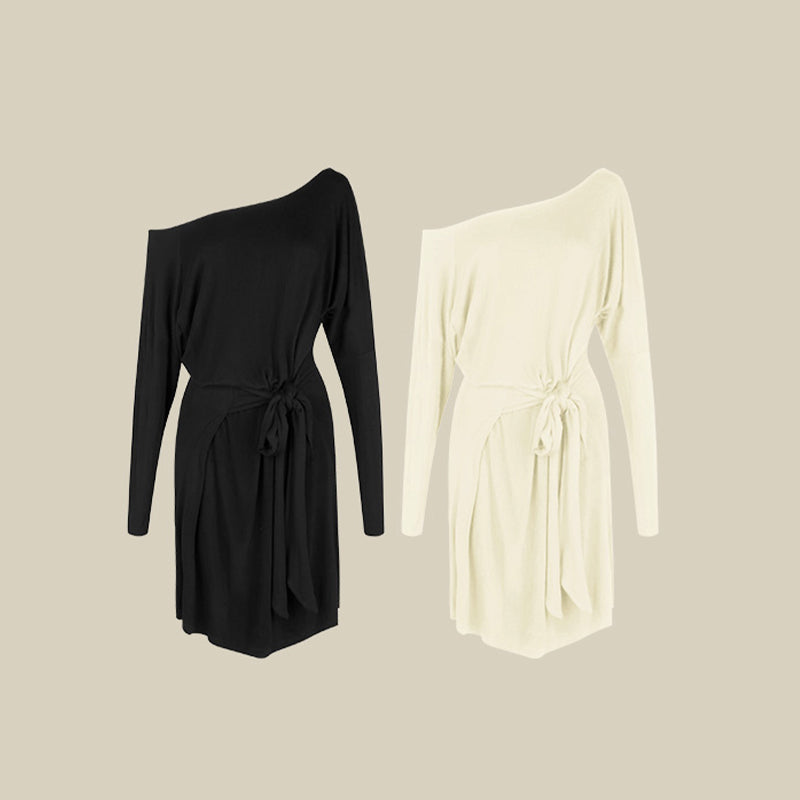 Women's Long Sleeve Loose Latin Dance Dress Dance Wear Training Performance Dress