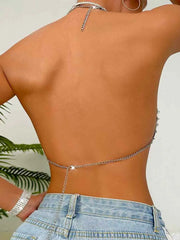 Disco Silver Top - Large Round Silver Sequin Tank Top