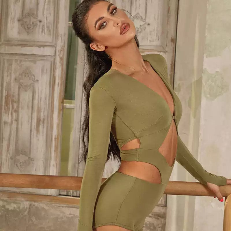 Women's Long Sleeve Dance Tops Bodysuit LeotarPractice DanceWear