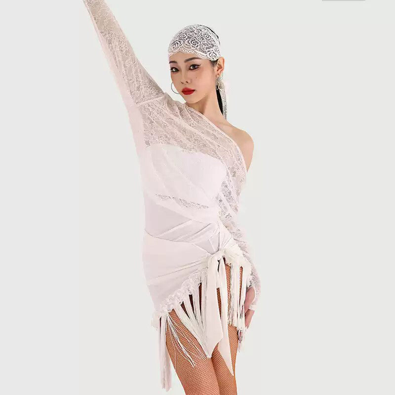 Women's Long Sleeves Latin Dance Tops Dance Wear Training Performance Dance Tops