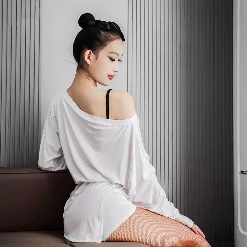 YJFY Women's Long Sleeves Latin Dance Tops DanceWear Training Performance Dance Tops