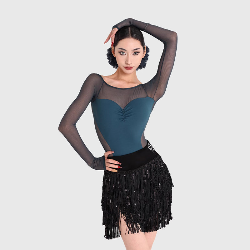 Women's Long SleevesDance Tops Bodysuit LeotarPractice DanceWear