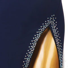 Customisable Women's Navy Blue DanceWear Dance Dress Performance Wear