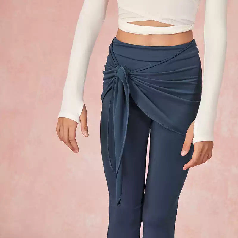 Girls Latin Dance Practice Pants High Waist Dance Pants