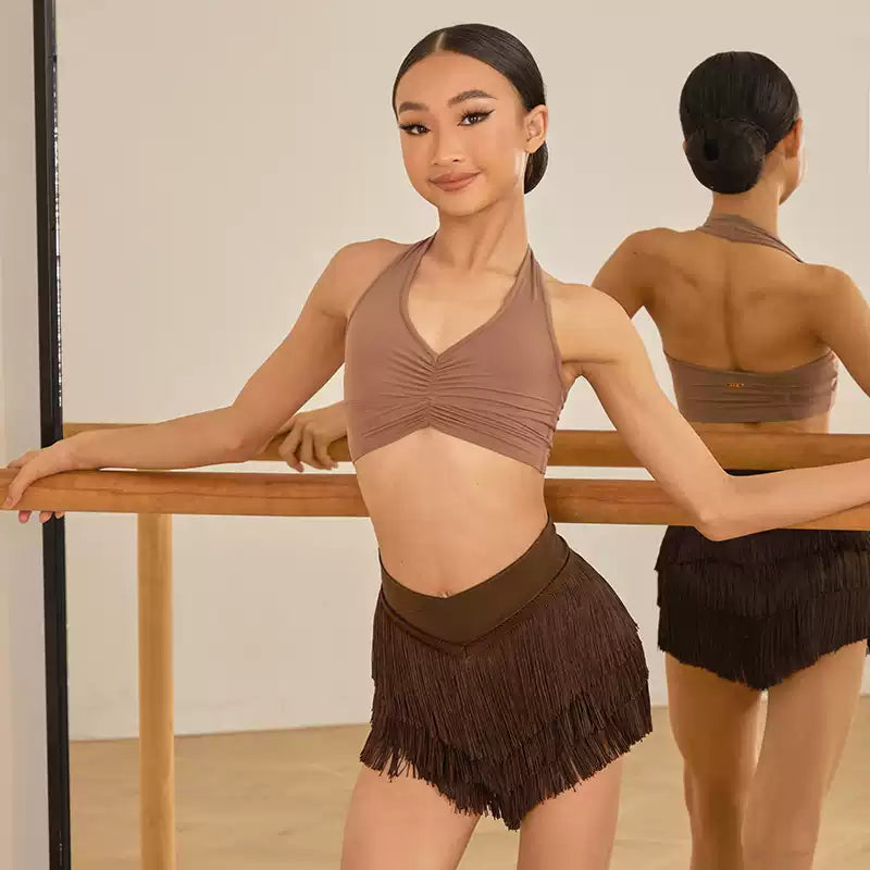 Girls Sleeveless Dance Practice Tops Dancewear