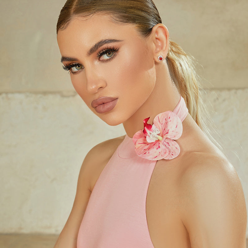Women's Flower Duckbill Clip Latin Dance Training Clothes Accessories