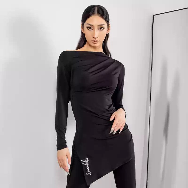 Women's Long Sleeves Latin Dance Tops DanceWear Training Performance Dance Tops