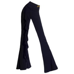 Women's Black High Waist Pants Dance Wear Training Performance Pants