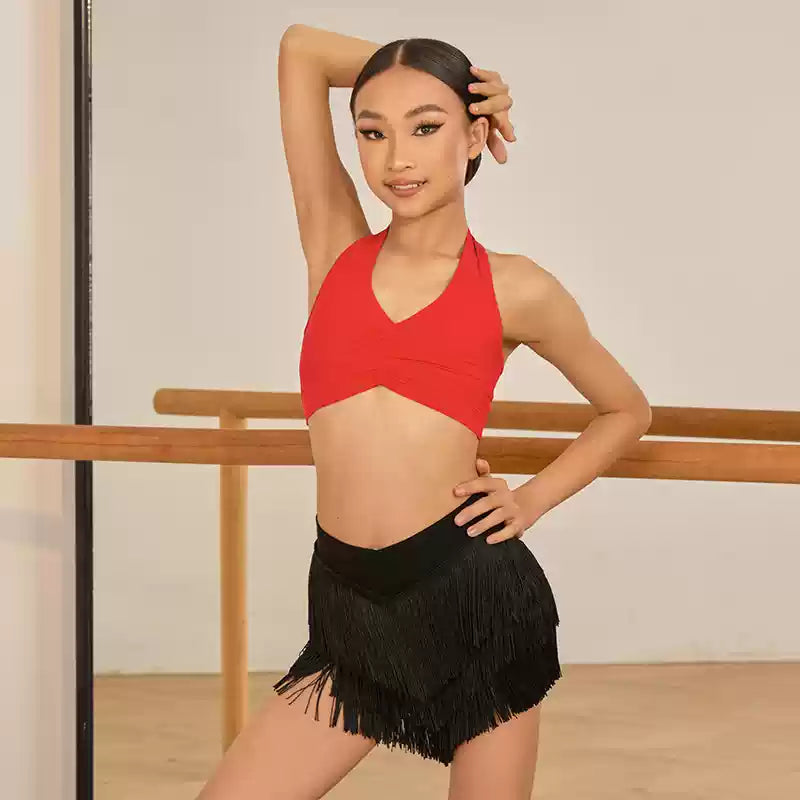 Girls Sleeveless Dance Practice Tops Dancewear