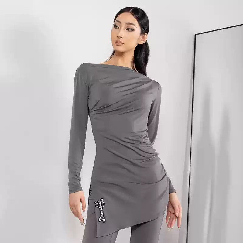 Women's Long Sleeves Latin Dance Tops DanceWear Training Performance Dance Tops