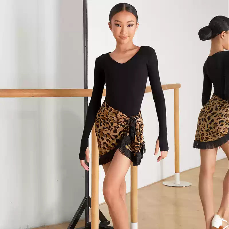 Girls Tassel Swing Dance Srts Practice Dancewear
