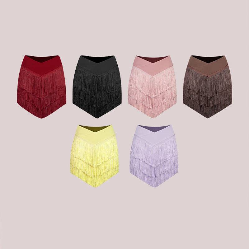 Girls Tassel Swing Dance Srts Practice Dancewear