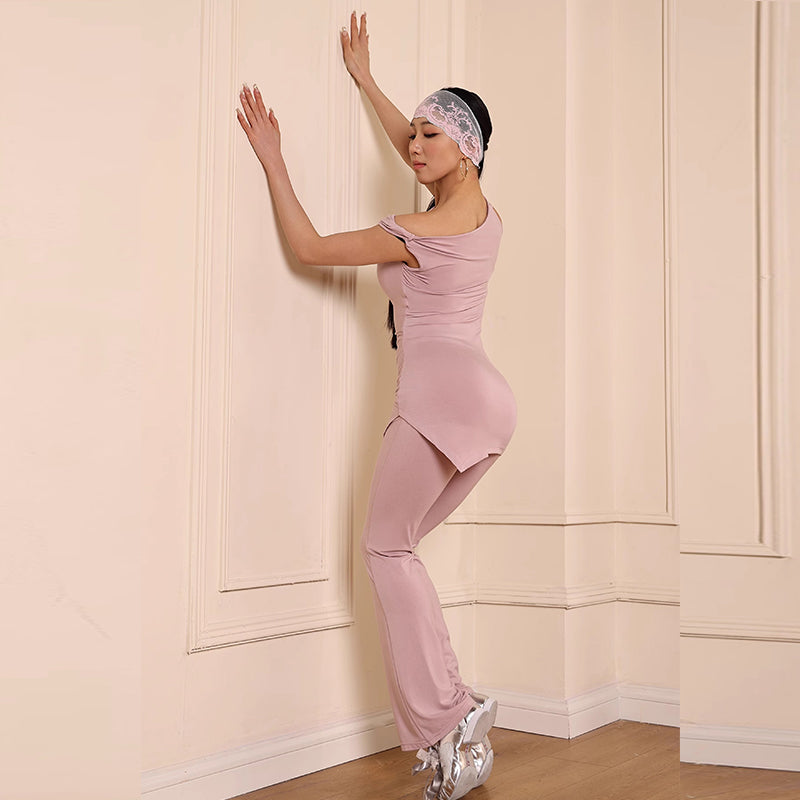 Women's High Waist Pants Latin Dance Wear Training Performance Pants