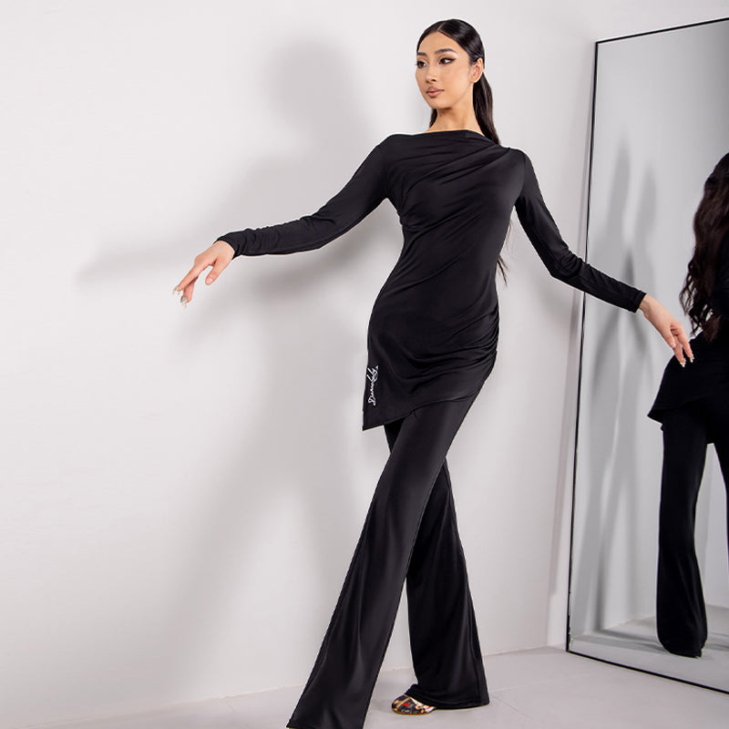 Women's Long Sleeves Latin Dance Tops DanceWear Training Performance Dance Tops