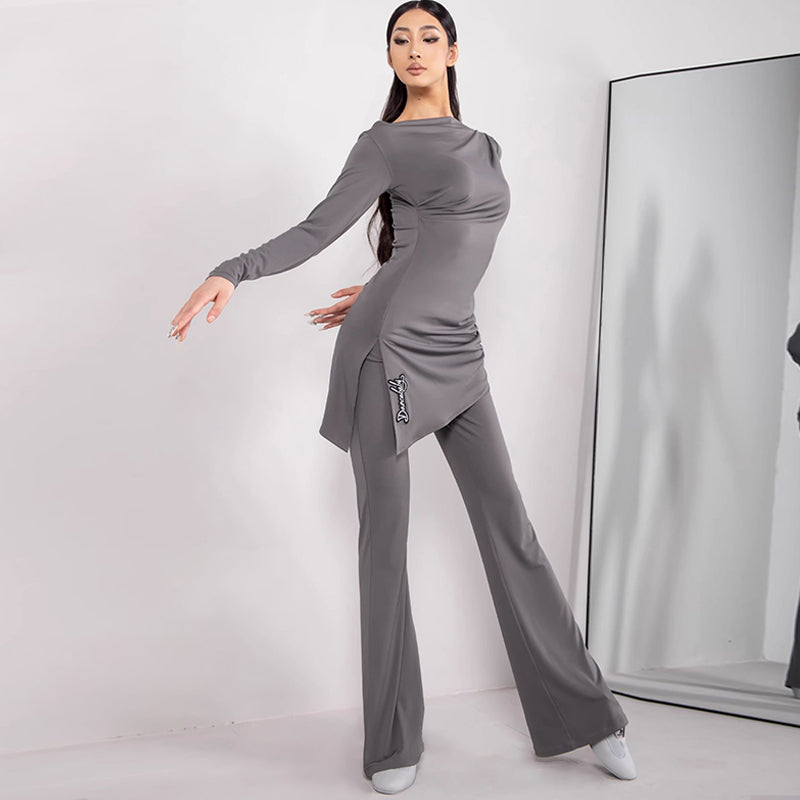 Women's Long Sleeves Latin Dance Tops DanceWear Training Performance Dance Tops