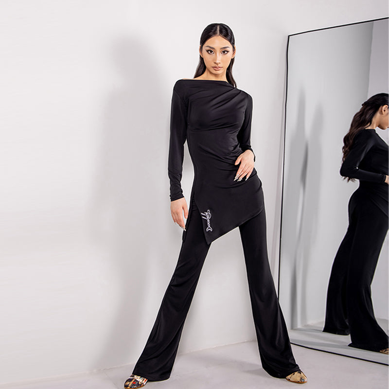 Women's Long Sleeves Latin Dance Tops DanceWear Training Performance Dance Tops