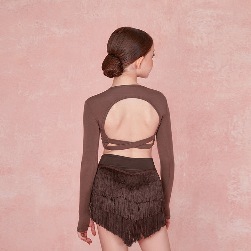 Girls Tassel Swing Dance Srts Practice Dancewear