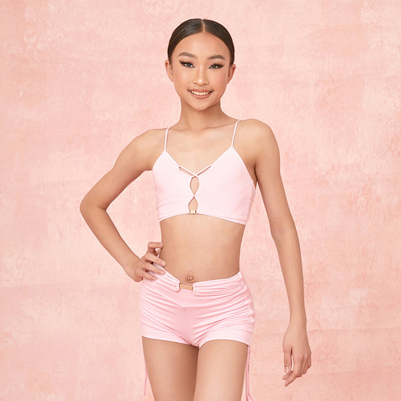 Girls Halter Tops Sleeveless Dance Practice Tops Dancewear