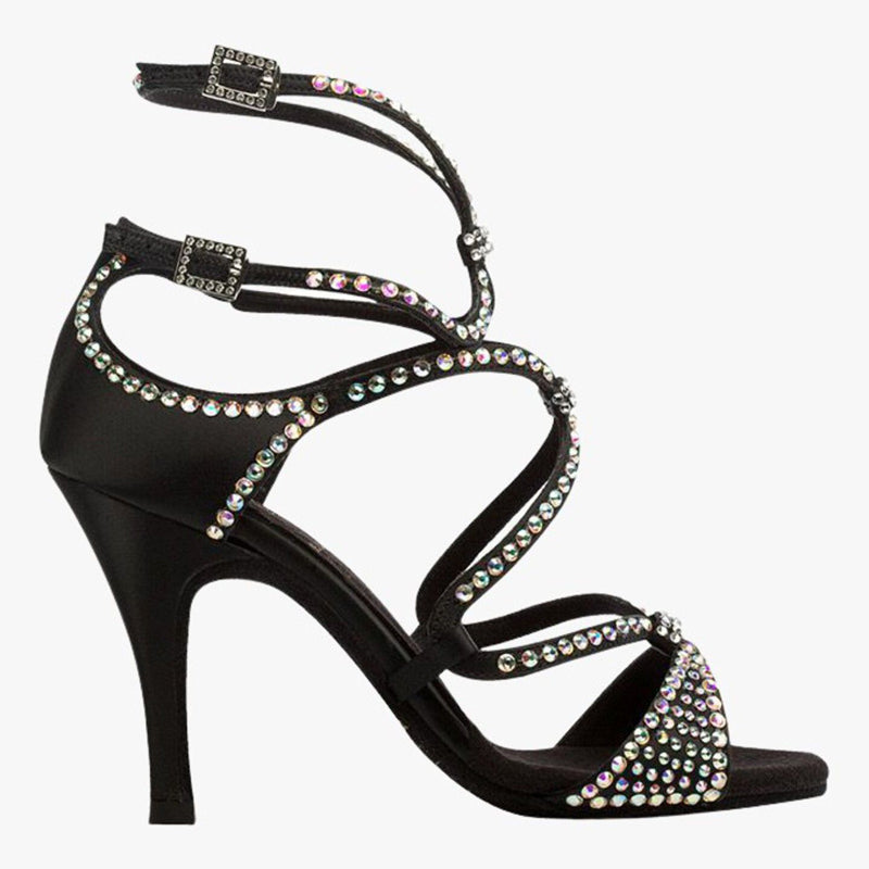 Women's Satin Customized Heel Latin Shoes Salsa Shoes Ballroom Dance Shoes