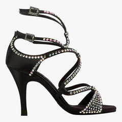 Women's Satin Customized Heel Latin Shoes Salsa Shoes Ballroom Dance Shoes