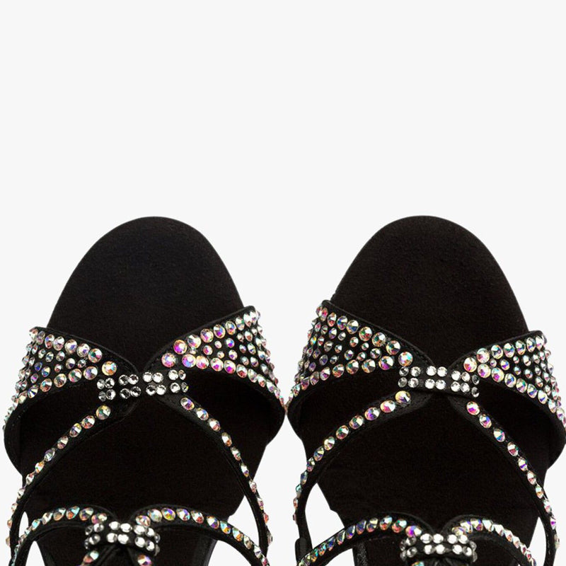 Women's Satin Customized Heel Latin Shoes Salsa Shoes Ballroom Dance Shoes