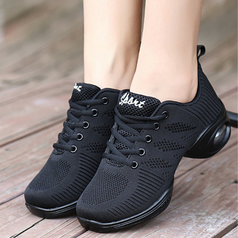 Women's Mesh JazShoes Lace-up Dance Sneakers