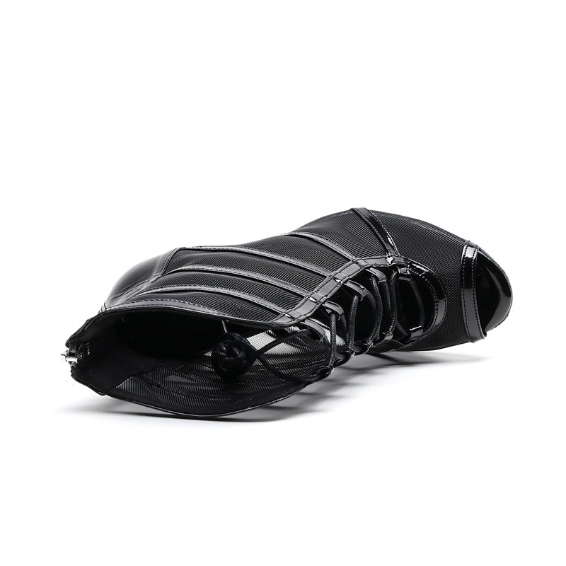 Women's Leatherette Customized Heel Dance Boots JazSalsa Dancing Shoes