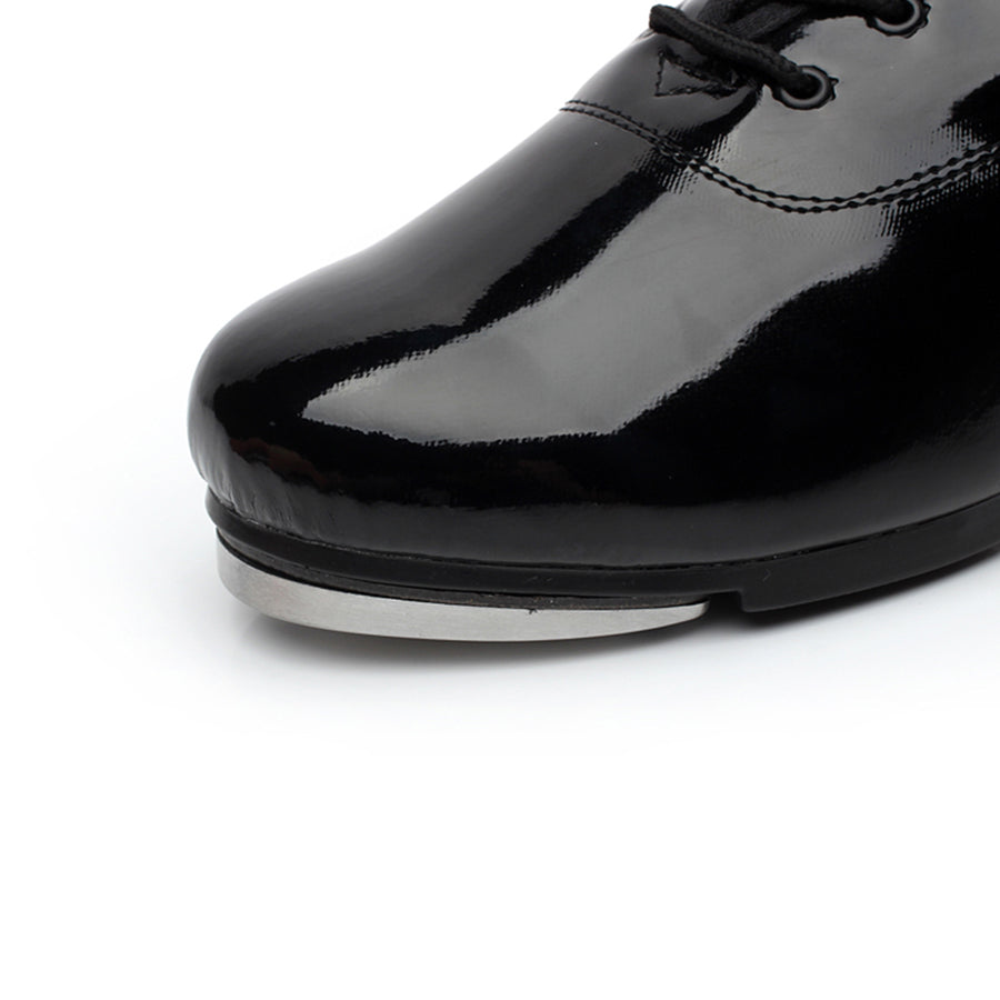 Women's Black 3cm Heel Lace-up Tap Shoes Dance Shoes