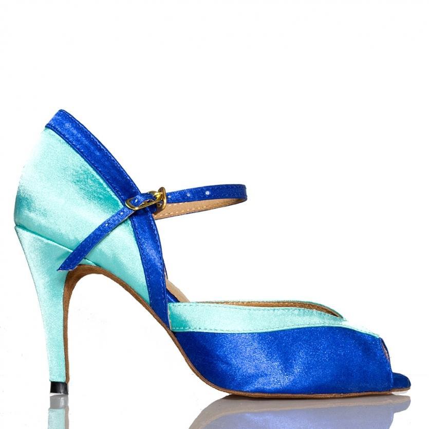 Women's Satin Customized Heel Ballroom Dance Shoes Salsa Latin Dance Shoes