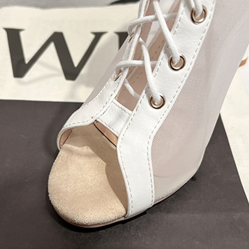 Women's 7.5cm/10cm Rubber Sole Leatherette JazShoes Dance Heels Dance Boots