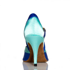 Women's Satin Customized Heel Ballroom Dance Shoes Salsa Latin Dance Shoes