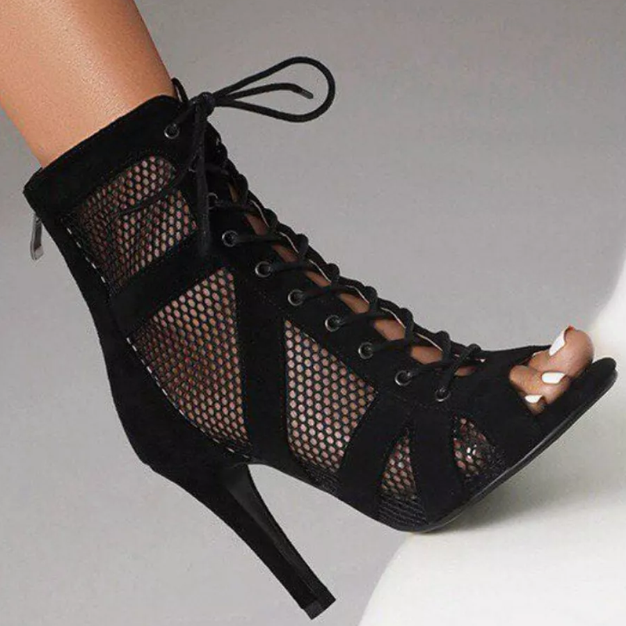 Women's Rubber Sole Customized Dance Heels Boots Salsa JazDance Shoes