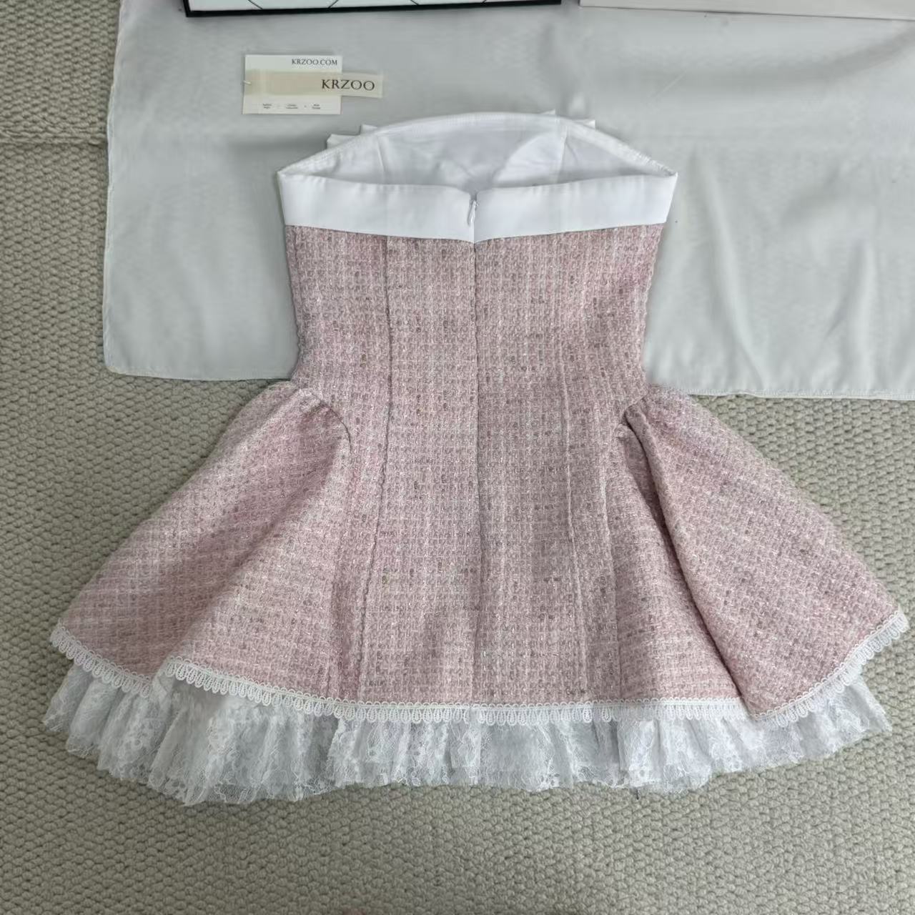 French-style retro princess puff-sleeved dress