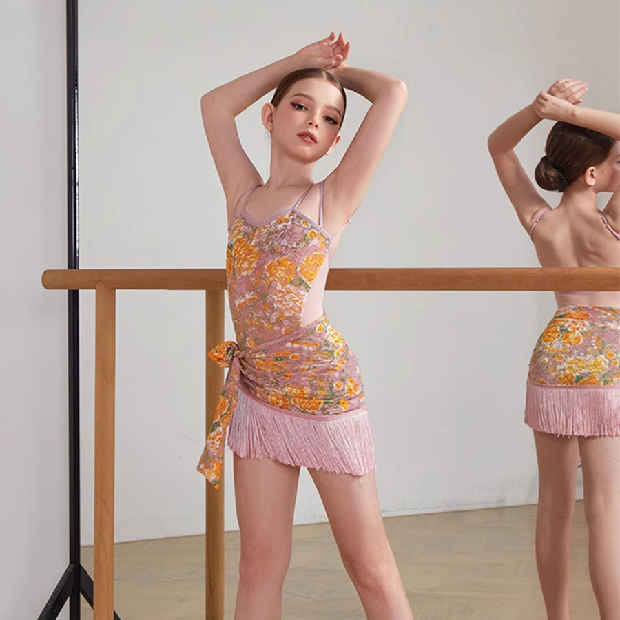 Girls Lace Swing Dance Srts Practice Dancewear