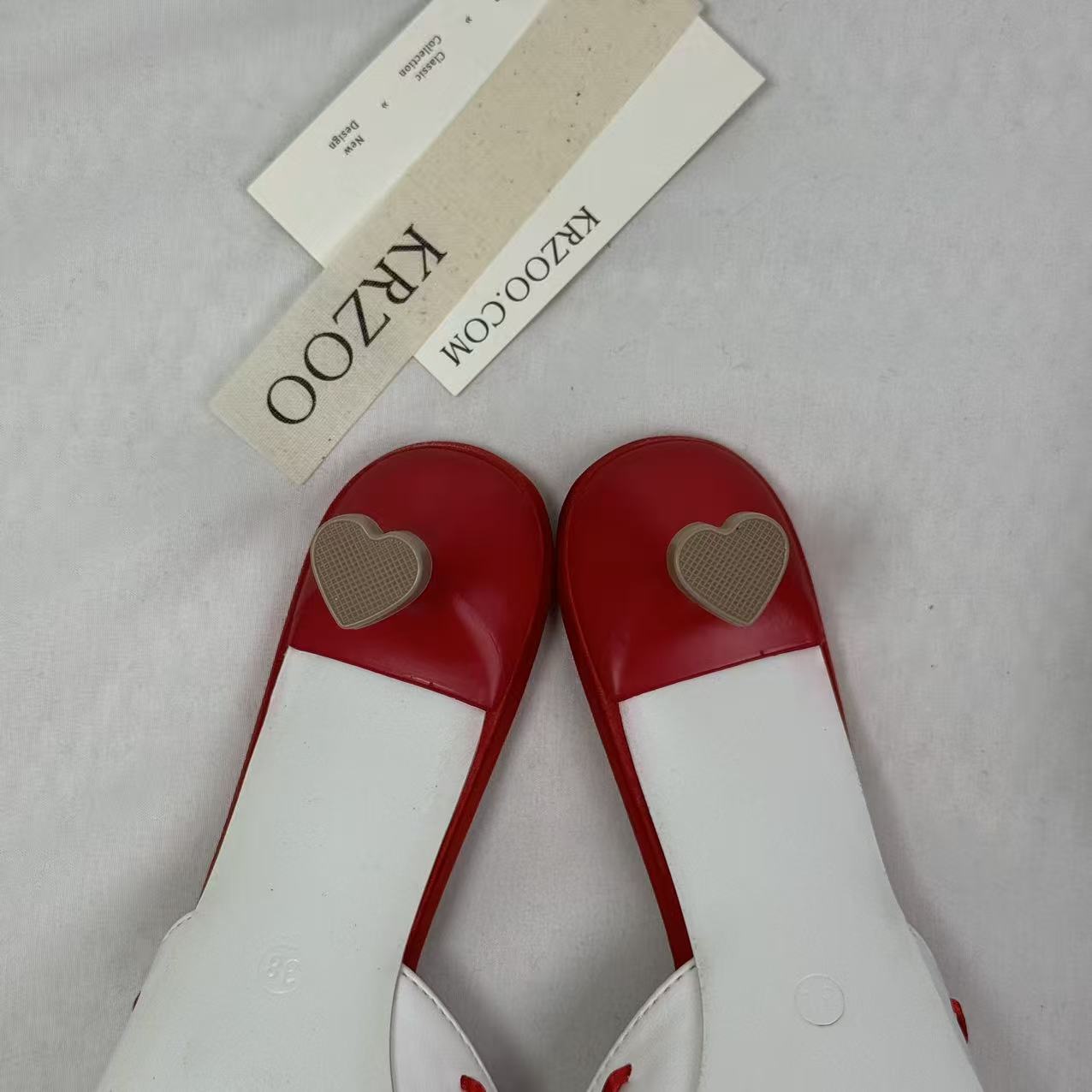 Love Heart Fish Mouth Open-Toe Shoes