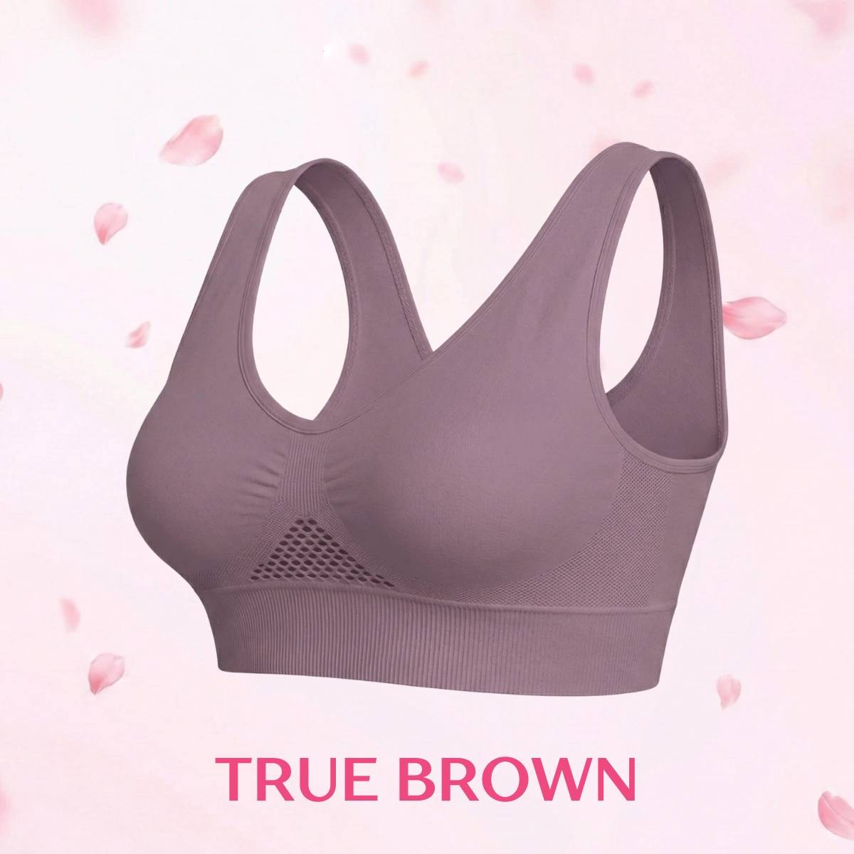 High-Support Wireless Lace Bra for Women