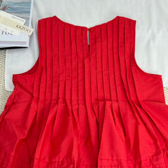 Ruffled slim-fitting loose-back bodice shirt