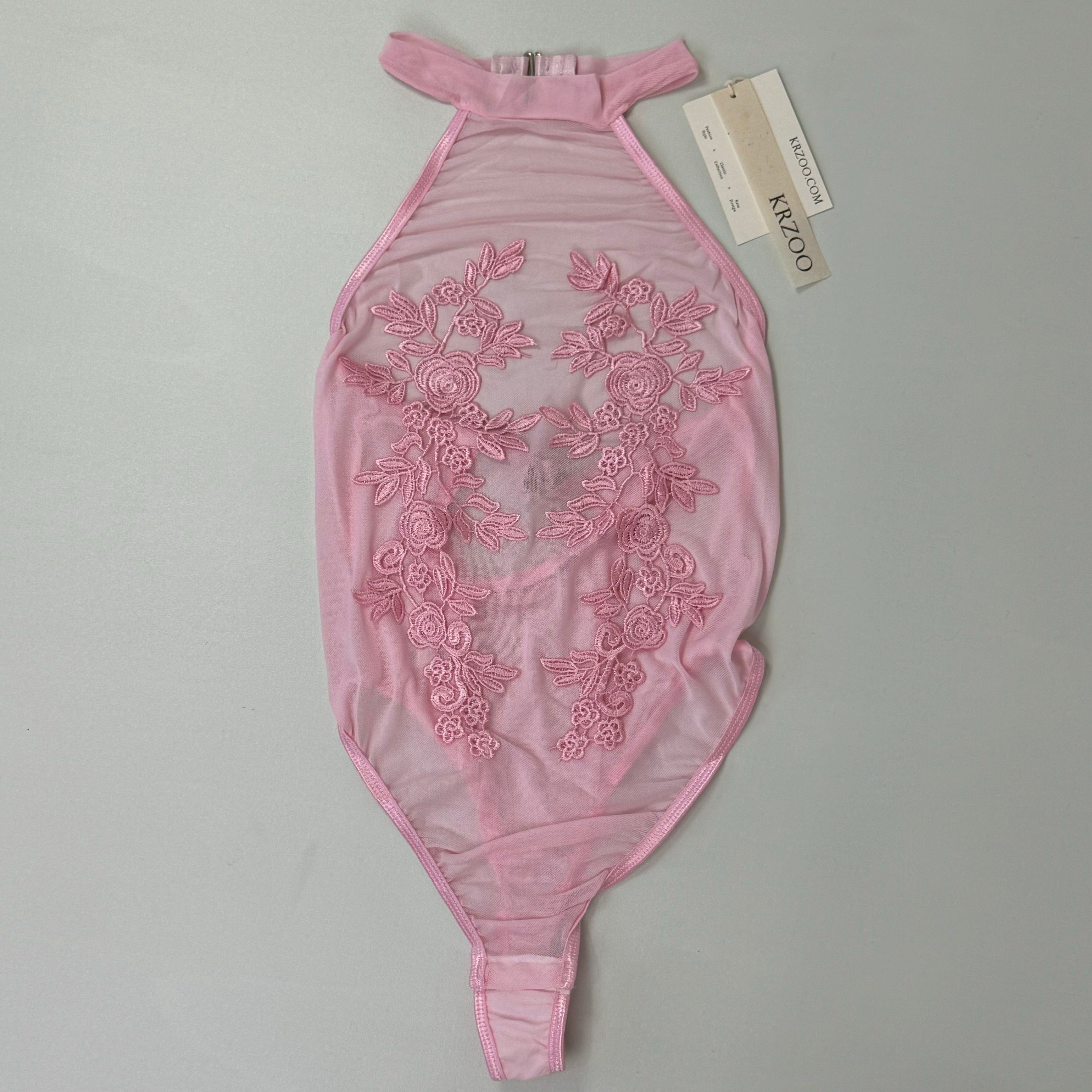 Water-soluble flower one-piece dress