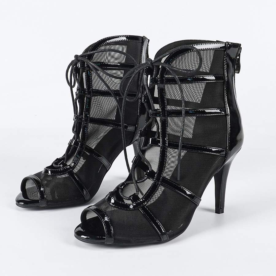 Women's Leatherette Customized Heel Rubber Sole Dance Boots JazSalsa Dancing Shoes