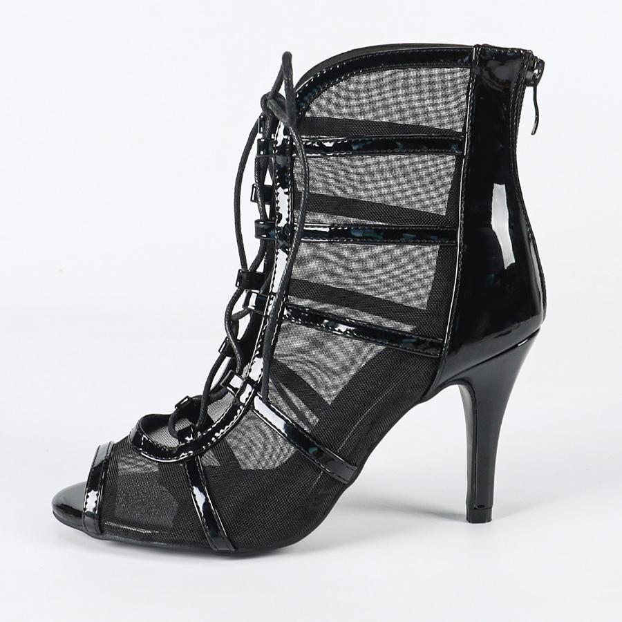 Women's Leatherette Customized Heel Rubber Sole Dance Boots JazSalsa Dancing Shoes