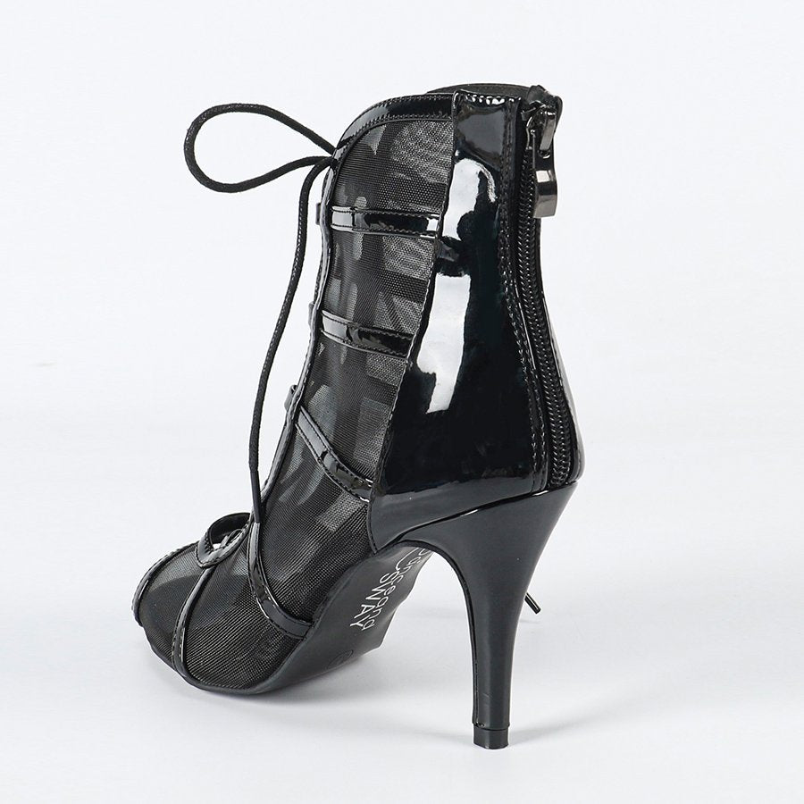 Women's Leatherette Customized Heel Rubber Sole Dance Boots JazSalsa Dancing Shoes