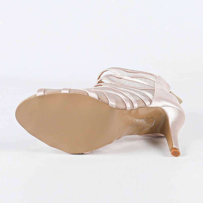 Women's Rubber Sole Customized Heel Heels Dance Boots JazSalsa Dancing Shoes