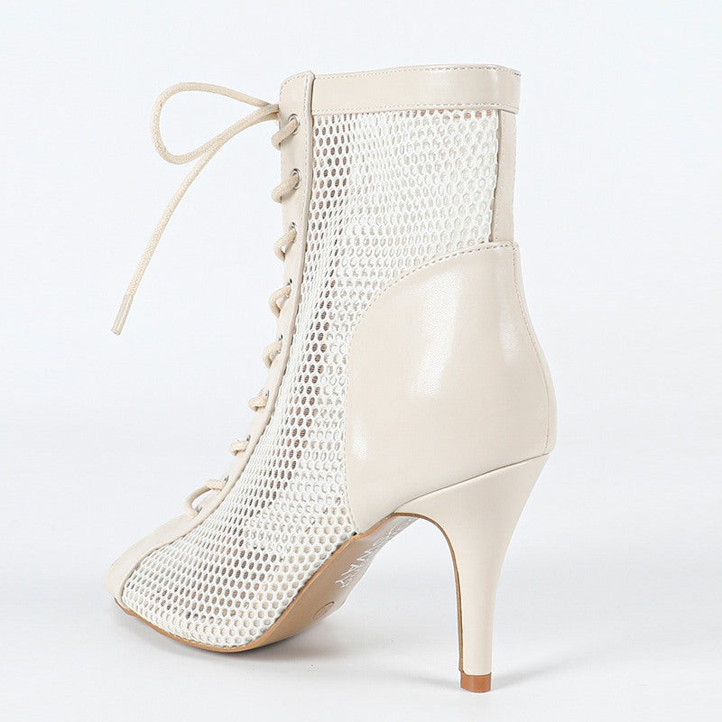 Women's Customized Heel Leatherette Rubber Heels Dance Boots JazStreet Sole Dance Shoes