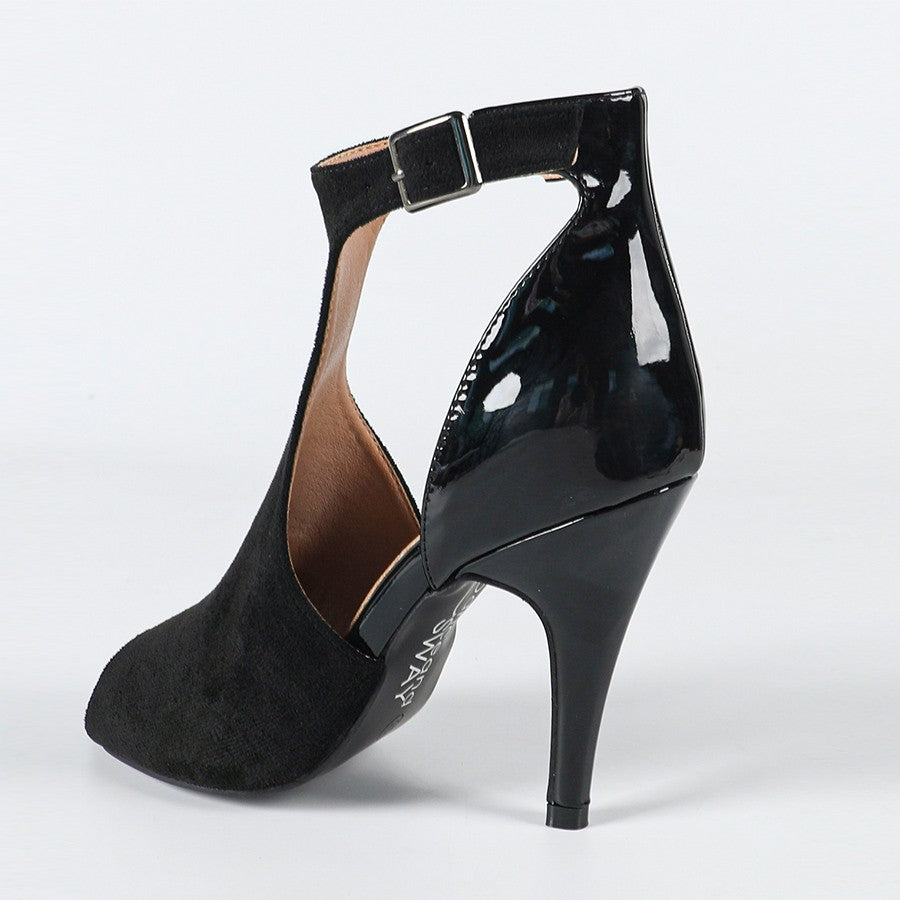 Women's PU Suede Customized Heel Rubber Sole Dance Boots Dance Shoes