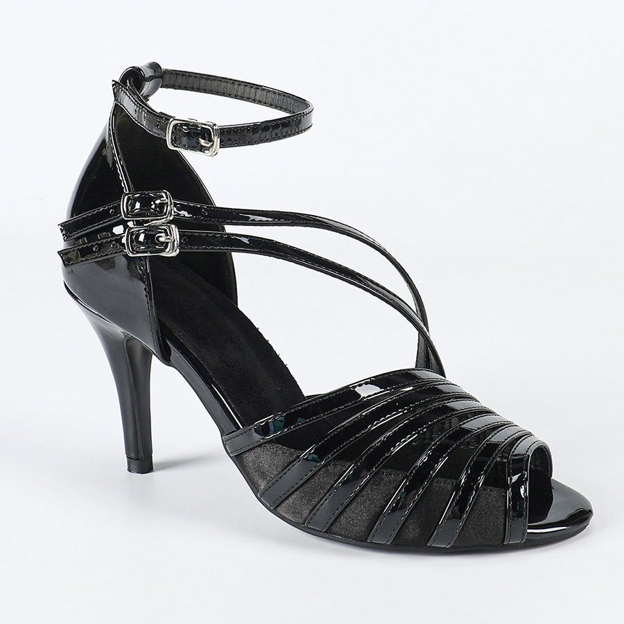 Women's Satin Customized Heel Rubber Sole Salsa Shoes Ballroom Dance Shoes Latin Shoes