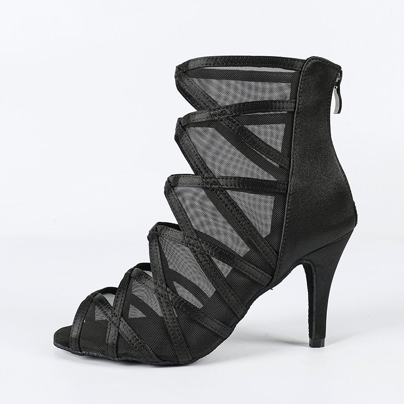 Women's Lace Customized Heel Heels Dance Boots JazSalsa Dancing Shoes